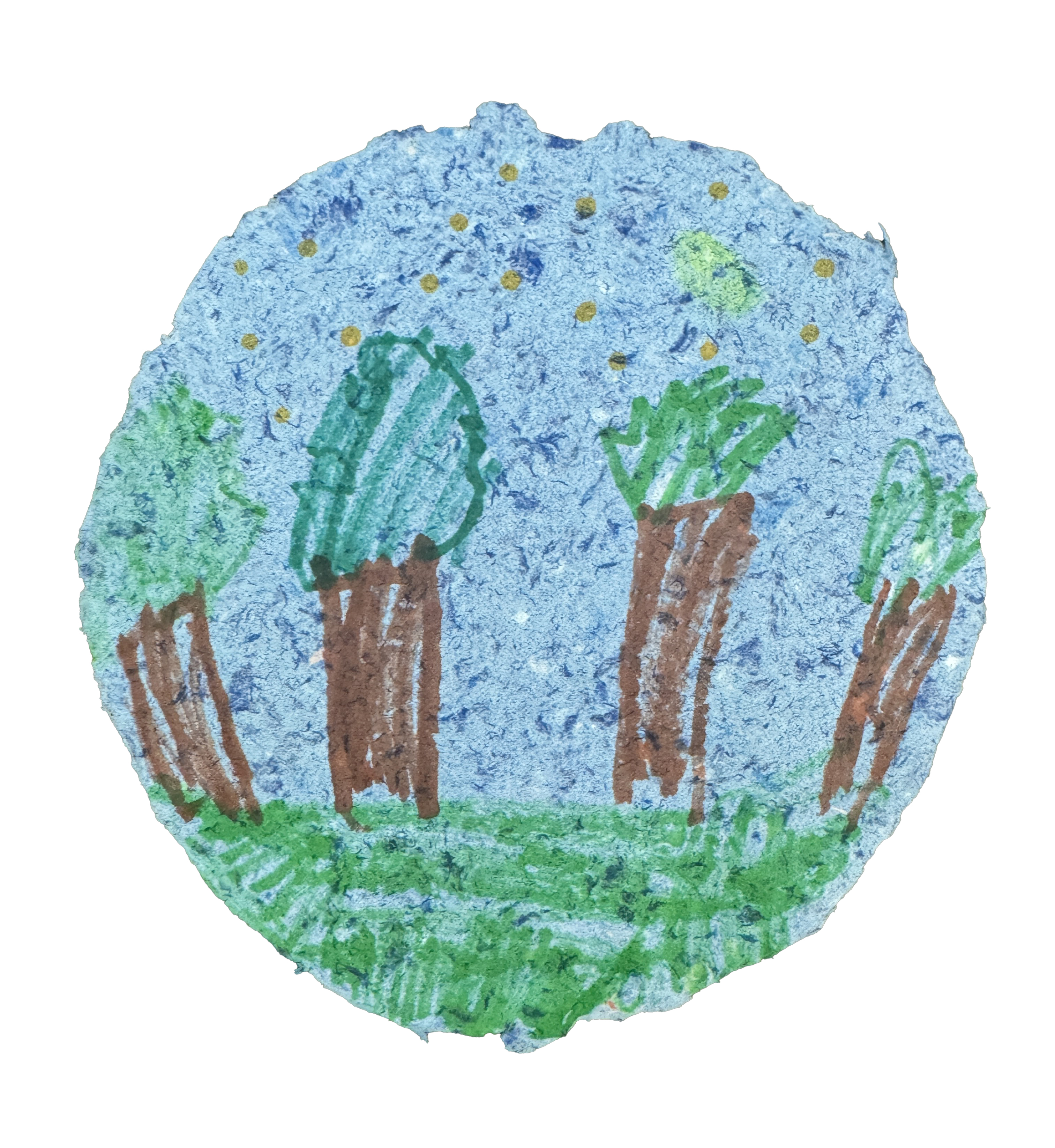 In your own unique style, how would you illustrate the concept of a tree